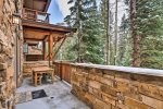 Private patio off of living room - great for summer evening meals